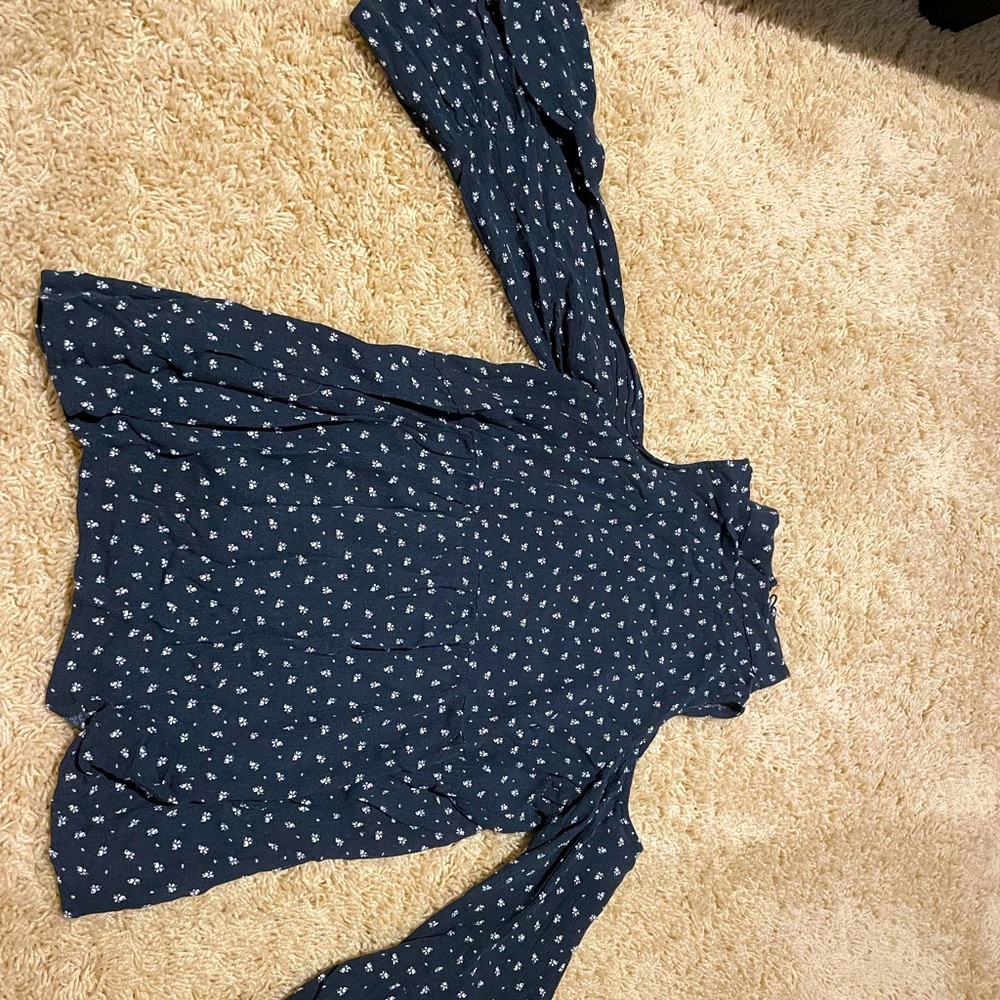 American eagle flower printed high neck float shirt